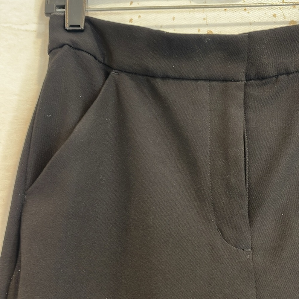Express Editor High Rise Flare Trouser Black Women's Pants size 8R - Picture 2 of 7